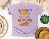 My Favorite Player Calls Me Grandma graphic tee in Orchid