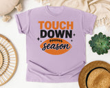 Touch Down Season Distressed graphic tee in Orchid
