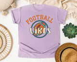Football Vibes Circle graphic tee in Orchid