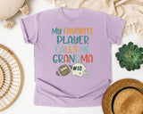 My Favorite Player Calls Me Grandma Retro graphic tee in Orchid
