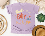 Thats My Boy Out There 24 graphic tee in Orchid