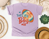 Thats My Boy Football 12 graphic tee in Orchid