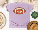 Football Mom Ball Retro graphic tee in Orchid