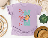 Football Mom Vertical graphic tee in Orchid
