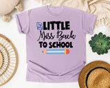Little Miss Back To School Pencil graphic tee in Orchid