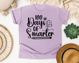 100 Days Of Smarter Backpack graphic tee in Orchid