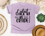 Cutest Chick In 4th Grade graphic tee in Orchid