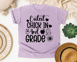 Cutest Chick In 3rd Grade graphic tee in Orchid