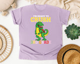 Im Ready To Crush 3rd Grade Dino graphic tee in Orchid