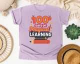 100 Days Of Magical Learning graphic tee in Orchid