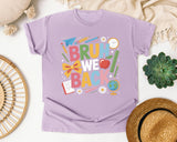 Bruh We Back Bow graphic tee in Orchid