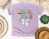 Kindergarten Paper Bow Pastel graphic tee in Orchid