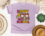 Happy 100 Days Of School Scissors graphic tee in Orchid