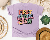 First Grade Crew graphic tee in Orchid