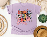Kindergarten Crew Bow graphic tee in Orchid