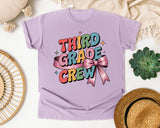 Third Grade Crew graphic tee in Orchid
