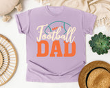 Football Dad White graphic tee in Orchid
