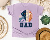 Football Dad Navy graphic tee in Orchid