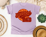Terriers Basketball Dad graphic tee in Orchid