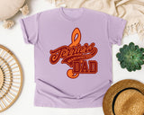 Terriers Marching Band Dad graphic tee in Orchid