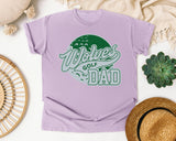 Wolves Golf Dad graphic tee in Orchid