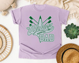 Wolves Rowing Dad graphic tee in Orchid