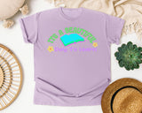 It's A Beautiful Day To Learn graphic tee in Orchid