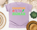 Educator Of Tiny Humans graphic tee in Orchid