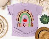 My Favorite People Call Me Teacher graphic tee in Orchid