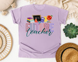 Future Teacher graphic tee in Orchid