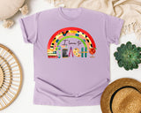 I Love To Teach Rainbow graphic tee in Orchid