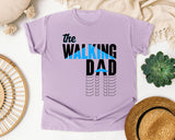 The Walking Dad White 2 graphic tee in Orchid