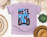 Reel Cool Dad White 5 graphic tee in Orchid