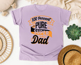 100 Percent Pure Super Dad White 2 graphic tee in Orchid