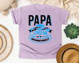 Papa The Only Man Who Loves Me Unconditionally White 2 graphic tee in Orchid