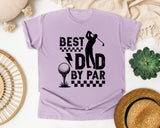Best Dad By Par White graphic tee in Orchid