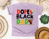 Dope Black Dad White 2 graphic tee in Orchid