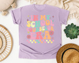 In My School Counselor Era Graphic Tee graphic tee in Orchid