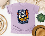 Grill Dad Legend Black 2 graphic tee in Orchid