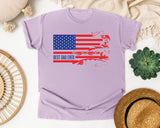 Best Dad Ever Red graphic tee in Orchid