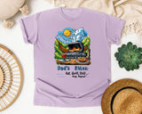 Dad's Rules Eat Grill Chill Nap Repeat Grey 2 graphic tee in Orchid