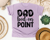 Dad Bod On Point White graphic tee in Orchid