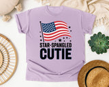 Star Spangled Cutie White 5 graphic tee in Orchid