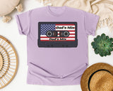 Dad's Mix graphic tee in Orchid