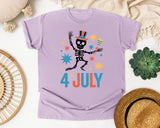 4th July Grey 2 graphic tee in Orchid