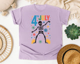 4th July Grey 3 graphic tee in Orchid