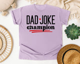 Dad Joke Champion graphic tee in Orchid