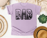 Dad Outdoors Scene graphic tee in Orchid