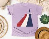 Patriotic Paint Roller graphic tee in Orchid