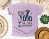 Best Dad By Par Grey graphic tee in Orchid